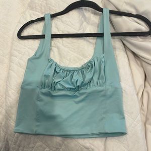 Blue skylar + madison crop top